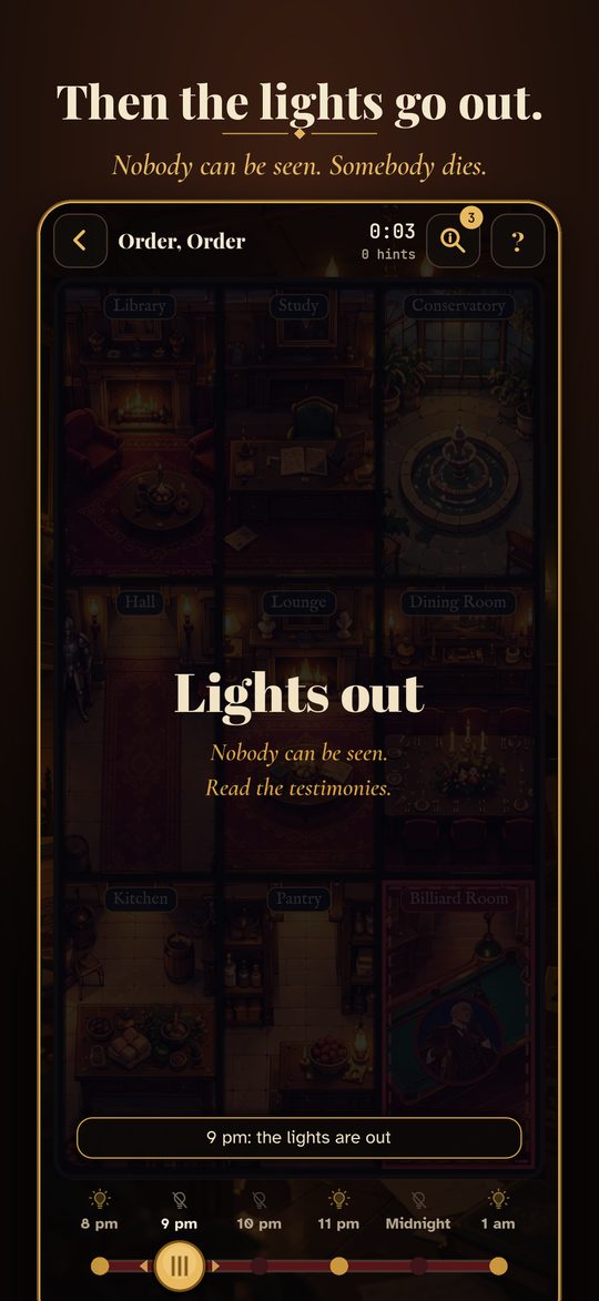 The lights go out